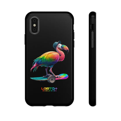 LGBTQWorldwide - ,,FLAMINGO" Doppelgehäuse Handyhülle Accessories, Glossy, iPhone Cases, Matte, Phone accessory, Phone Cases, Samsung Cases, tough, Valentine's Day Picks lgbtq Bekleidung Accessoires unisex Zubehör