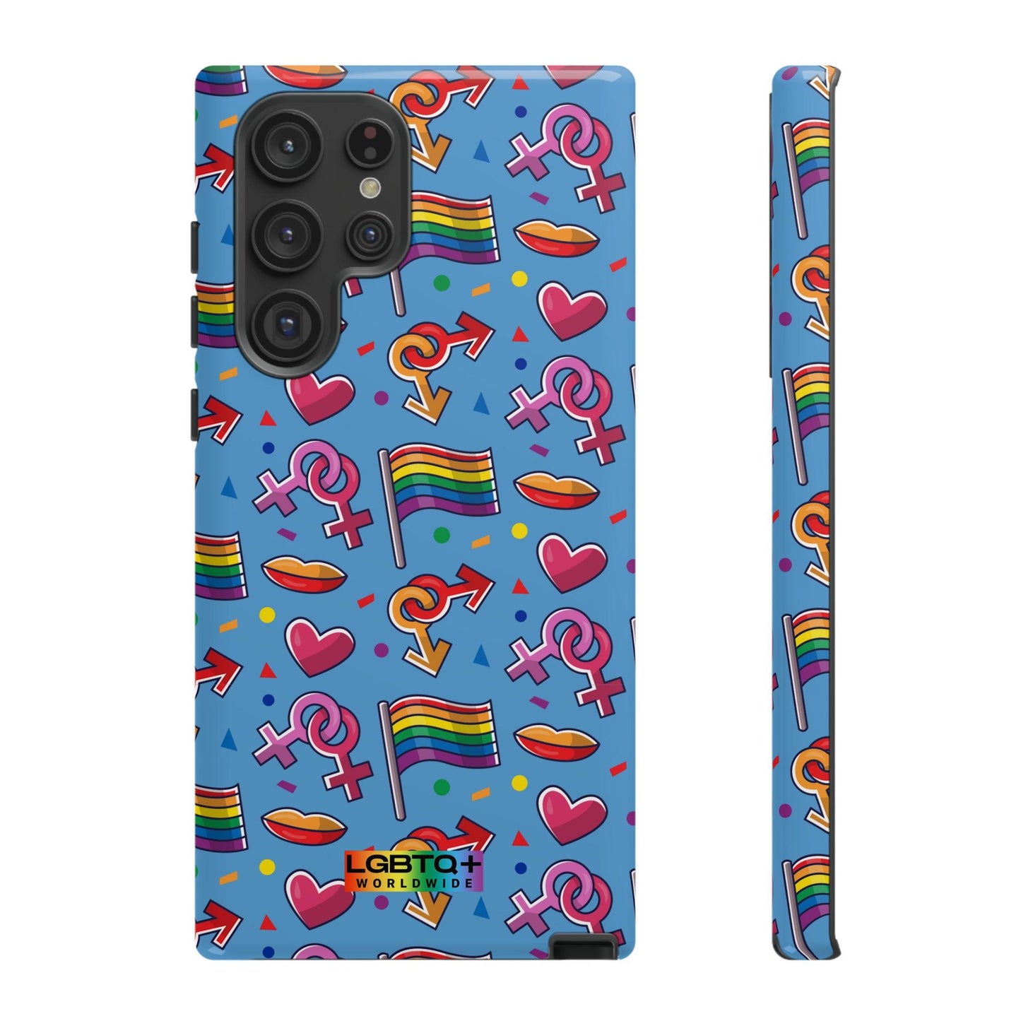 LGBTQWorldwide - ,,FÜHL DICH FREI" Doppelgehäuse Handyhülle Accessories, Glossy, iPhone Cases, Matte, Phone accessory, Phone Cases, Samsung Cases, Thermo, Valentine's Day Picks lgbtq Bekleidung Accessoires unisex Zubehör