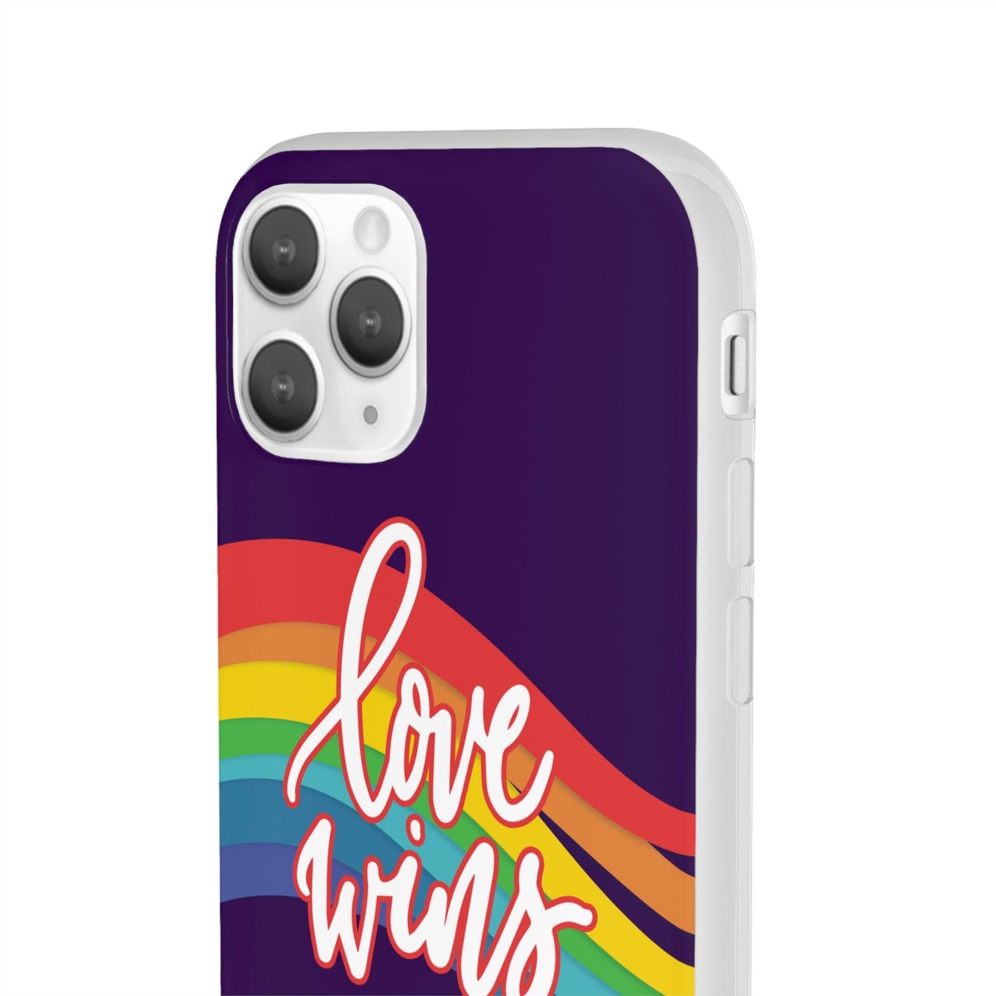 LGBTQWorldwide - ,,LIEBE GEWINNT" Flexible Handyhülle Accessories, Case, iPhone, iPhone Cases, Phone accessory, Phone Cases, Samsung Cases, silikon, Valentine's Day promotion lgbtq Bekleidung Accessoires unisex Zubehör