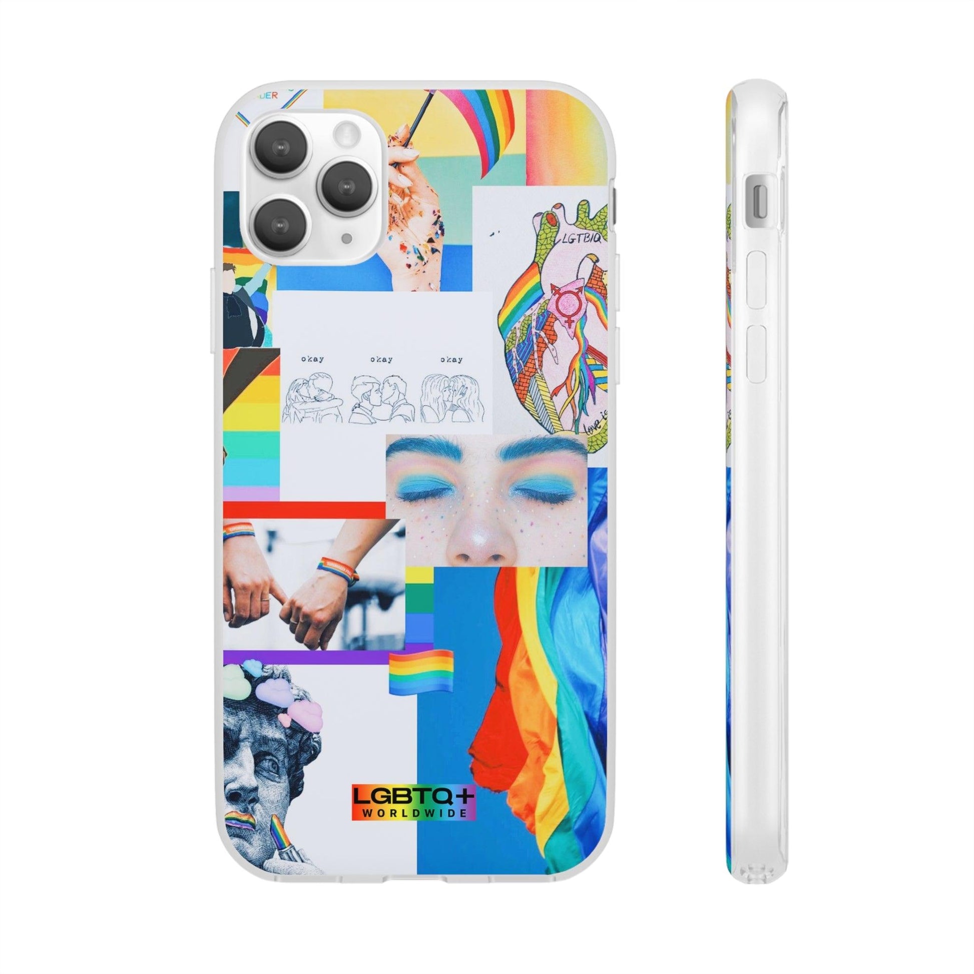 LGBTQWorldwide - ,,SEI FREI" Flexible Handyhülle Accessories, Case, iPhone, iPhone Cases, Phone accessory, Phone Cases, Samsung Cases, silikon, Valentine's Day promotion lgbtq Bekleidung Accessoires unisex Zubehör