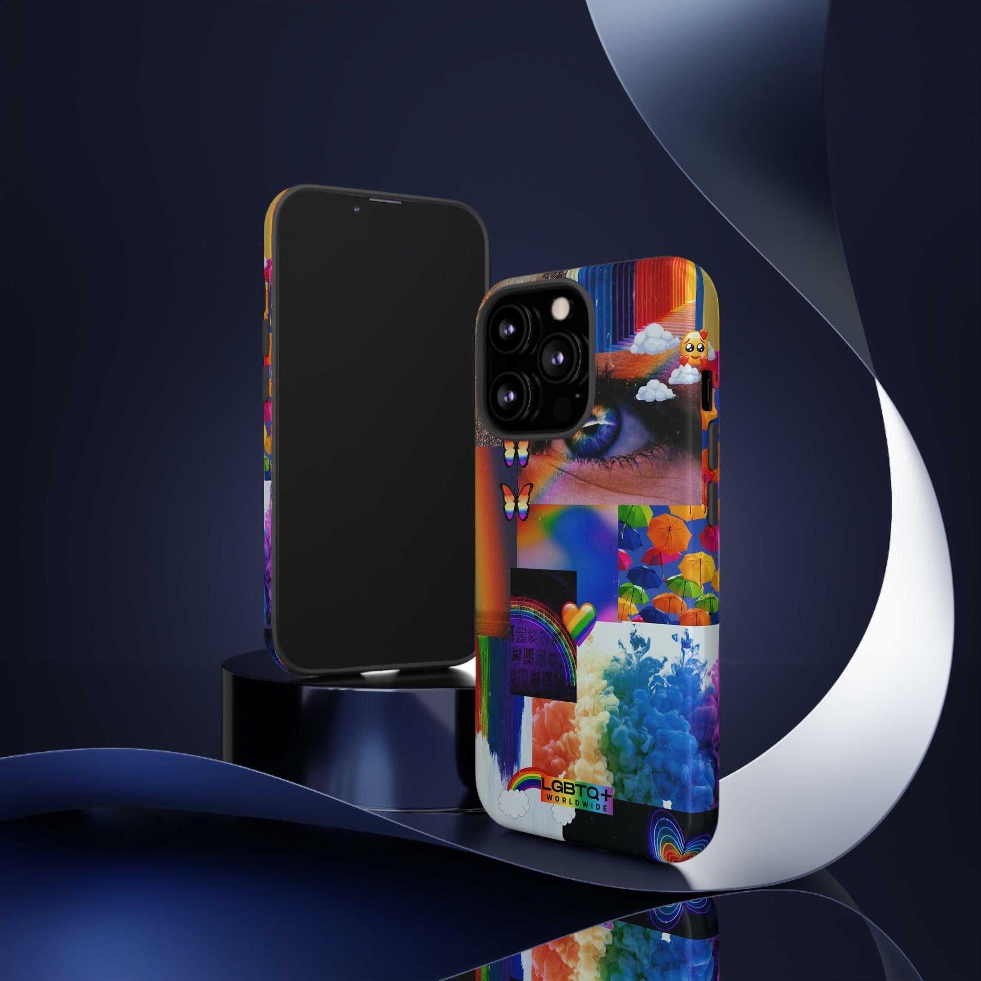 LGBTQWorldwide - ,,VISION" Doppelgehäuse Handyhülle Accessories, Glossy, iPhone Cases, Matte, Phone accessory, Phone Cases, Samsung Cases, Thermo, Valentine's Day Picks lgbtq Bekleidung Accessoires unisex Zubehör