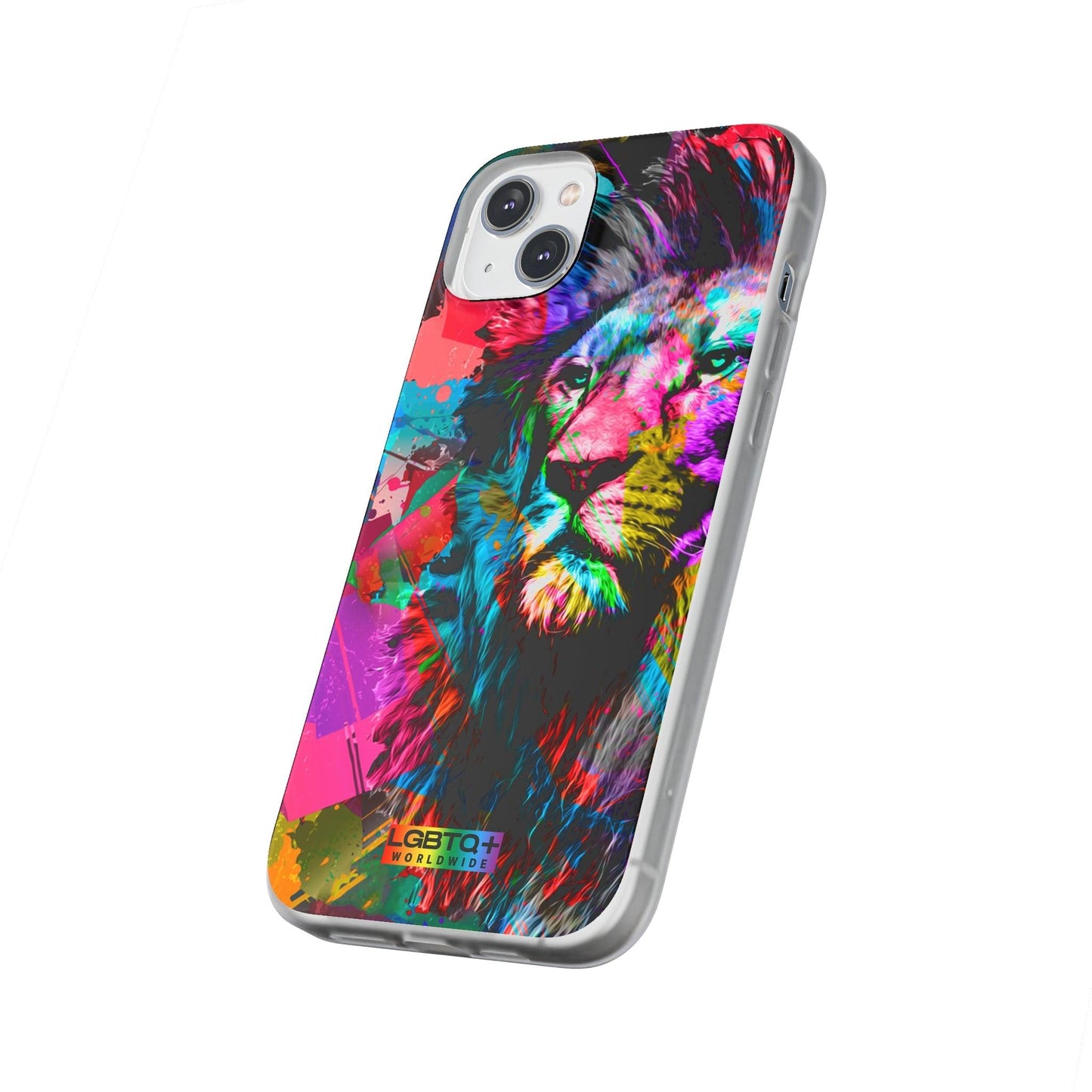 LGBTQWorldwide - ,,STARKER LÖWE" Flexible Handyhülle Accessories, Case, iPhone, iPhone Cases, Phone accessory, Phone Cases, Samsung Cases, silikon, Valentine's Day promotion lgbtq Bekleidung Accessoires unisex Zubehör