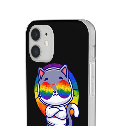 LGBTQWorldwide - ,,PURRIDE" Flexible Handyhülle Accessories, Case, iPhone, iPhone Cases, Phone accessory, Phone Cases, Samsung Cases, silikon, Valentine's Day promotion lgbtq Bekleidung Accessoires unisex Zubehör