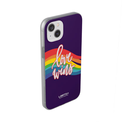 LGBTQWorldwide - ,,LIEBE GEWINNT" Flexible Handyhülle Accessories, Case, iPhone, iPhone Cases, Phone accessory, Phone Cases, Samsung Cases, silikon, Valentine's Day promotion lgbtq Bekleidung Accessoires unisex Zubehör