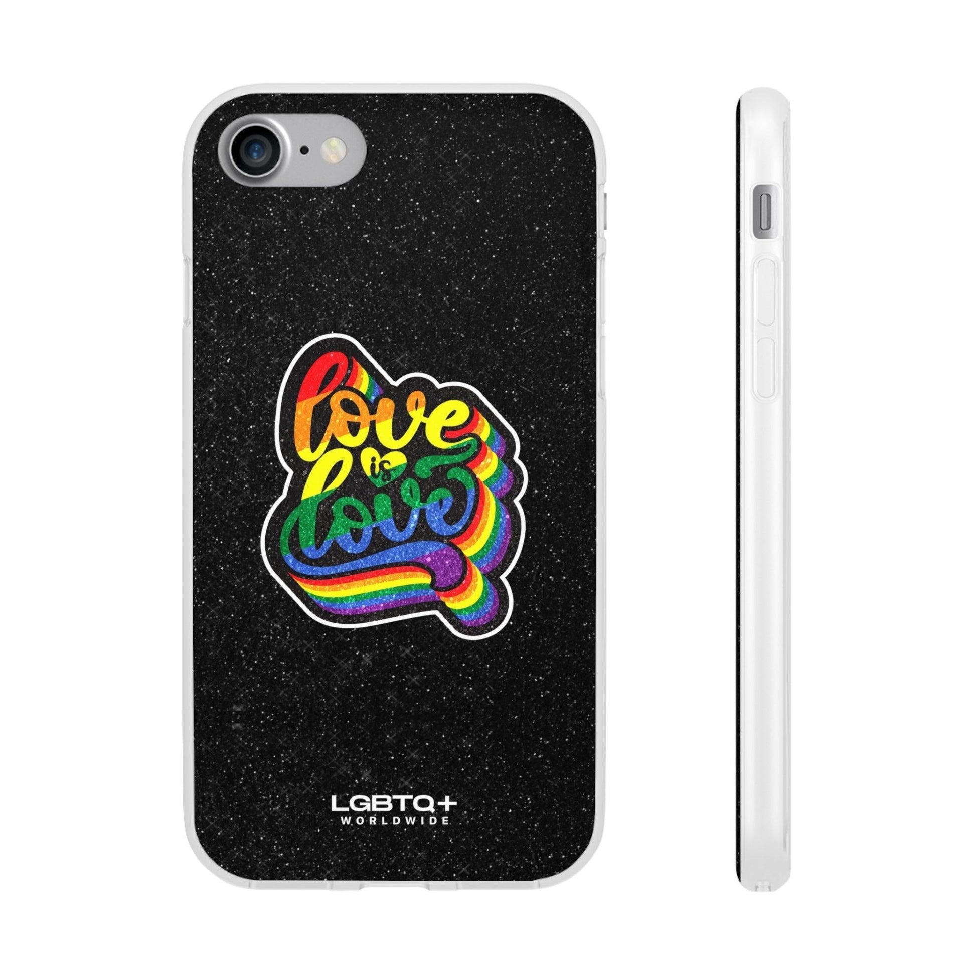 LGBTQWorldwide - ,,LIEBE IST LIEBE" Flexible Handyhülle Accessories, Case, iPhone, iPhone Cases, Phone accessory, Phone Cases, Samsung Cases, Valentine's Day promotion lgbtq Bekleidung Accessoires unisex Zubehör