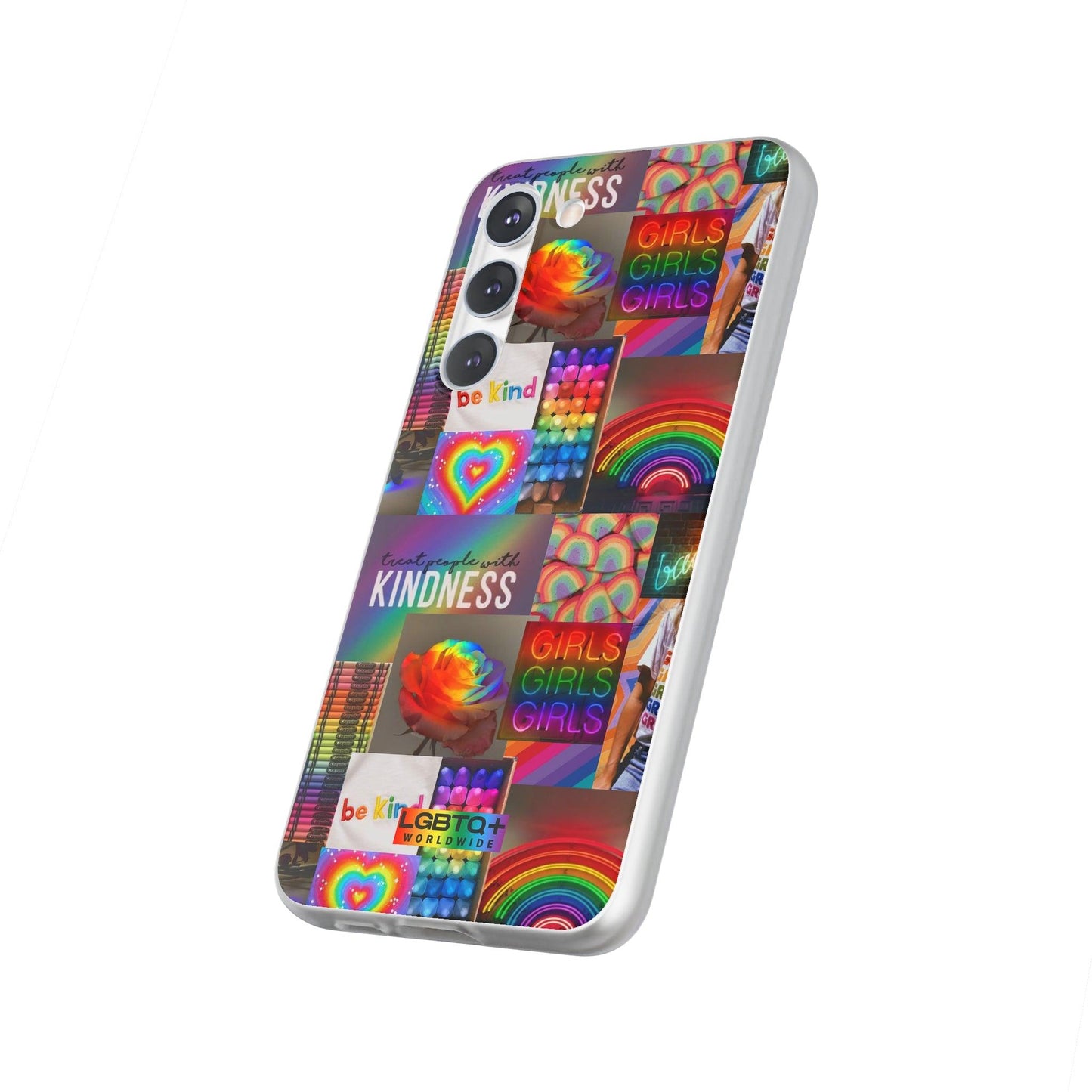 LGBTQWorldwide - ,,FREUNDLICHKEIT" Flexible Handyhülle Accessories, Case, iPhone, iPhone Cases, Phone accessory, Phone Cases, Samsung Cases, silikon, Valentine's Day promotion lgbtq Bekleidung Accessoires unisex Zubehör