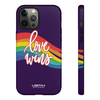 LGBTQWorldwide - ,,LIEBE GEWINNT" Doppelgehäuse Handyhülle Accessories, Glossy, iPhone Cases, Matte, Phone accessory, Phone Cases, Samsung Cases, Thermo, Valentine's Day Picks lgbtq Bekleidung Accessoires unisex Zubehör