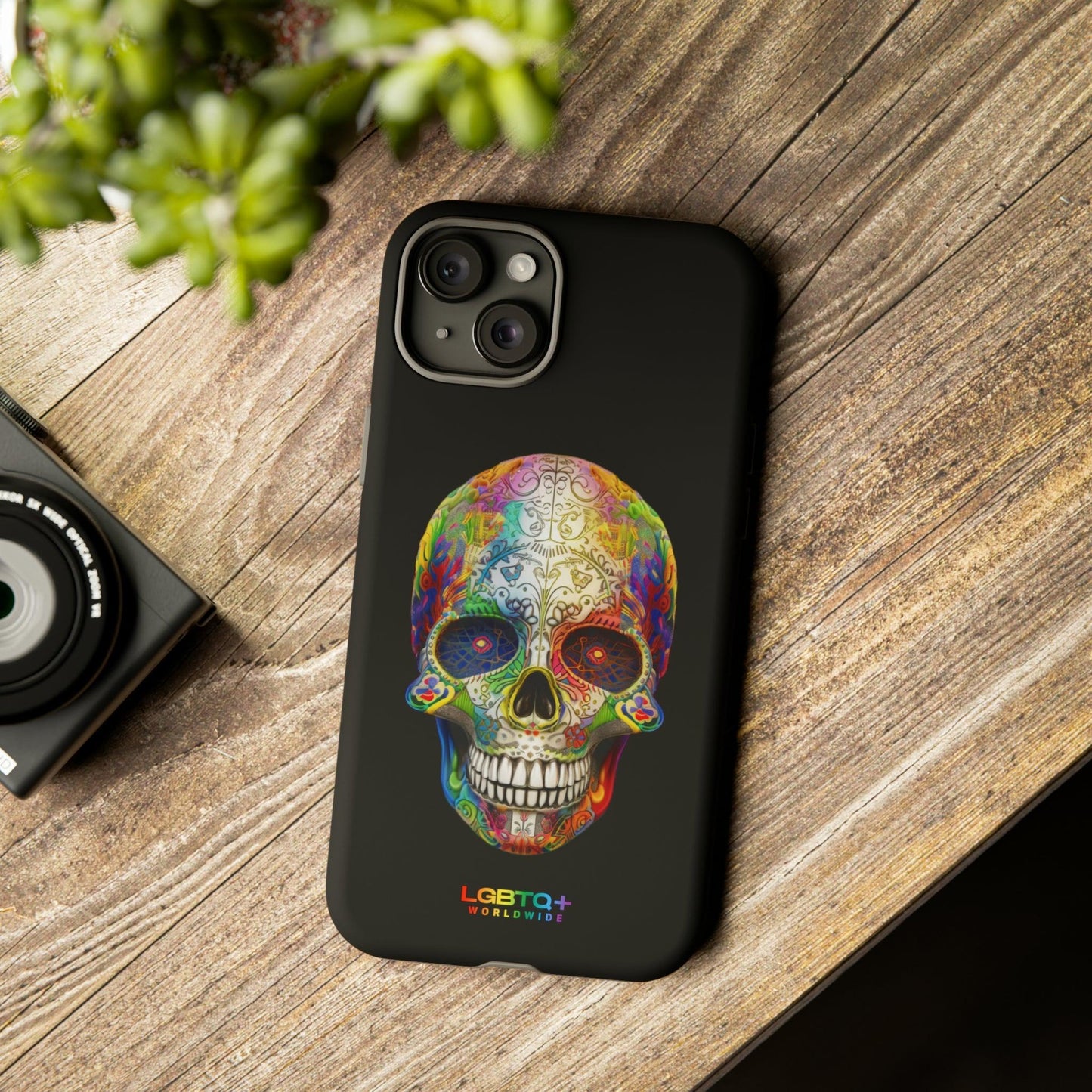 LGBTQWorldwide - ,,SKULL HEAD" Doppelgehäuse Handyhülle Accessories, Glossy, iPhone Cases, Matte, Phone accessory, Phone Cases, Samsung Cases, tough, Valentine's Day Picks lgbtq Bekleidung Accessoires unisex Zubehör