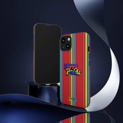 LGBTQWorldwide - ,,HAPPY PRIDE" Doppelgehäuse Handyhülle Accessories, Glossy, iPhone Cases, Matte, Phone accessory, Phone Cases, Samsung Cases, Thermo, Valentine's Day Picks lgbtq Bekleidung Accessoires unisex Zubehör