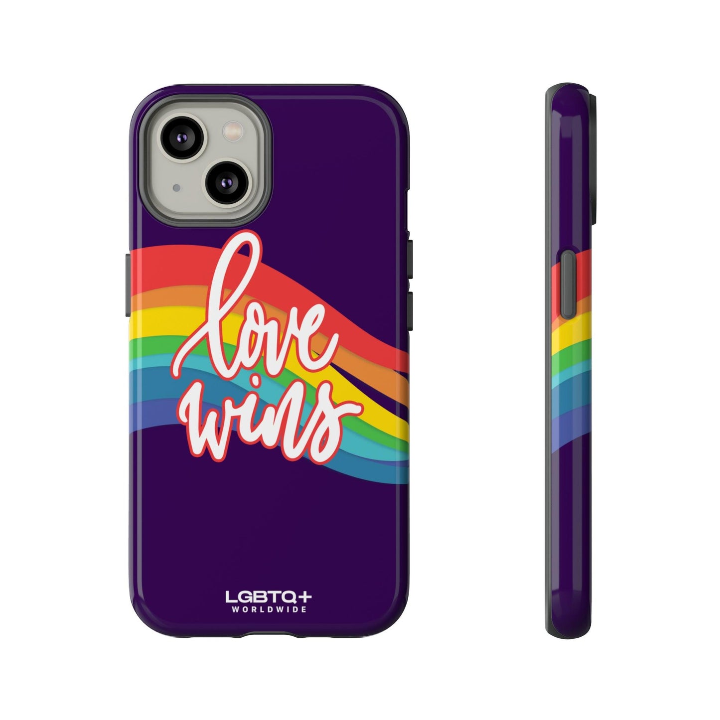 LGBTQWorldwide - ,,LIEBE GEWINNT" Doppelgehäuse Handyhülle Accessories, Glossy, iPhone Cases, Matte, Phone accessory, Phone Cases, Samsung Cases, Thermo, Valentine's Day Picks lgbtq Bekleidung Accessoires unisex Zubehör