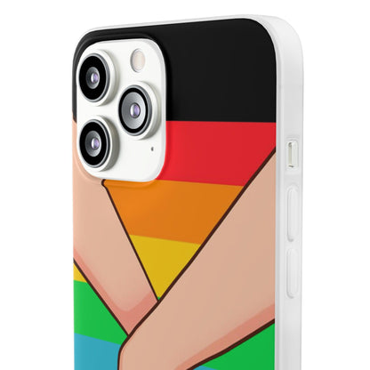 LGBTQWorldwide - ,,TOGETHER PRIDE" Flexible Handyhülle Accessories, Case, iPhone, iPhone Cases, Phone accessory, Phone Cases, Samsung Cases, silikon, Valentine's Day promotion lgbtq Bekleidung Accessoires unisex Zubehör