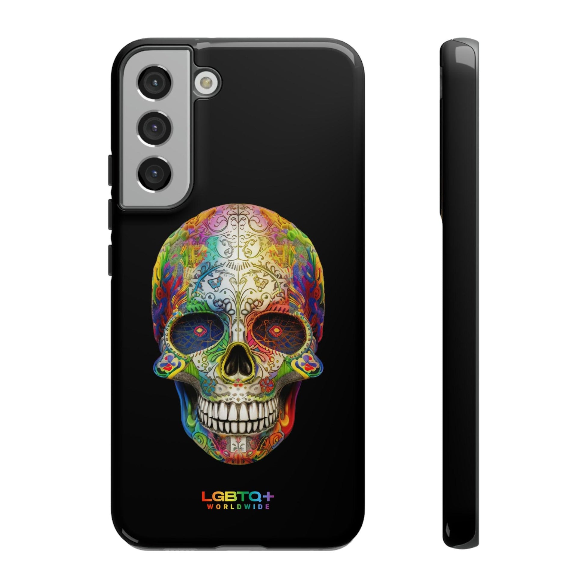 LGBTQWorldwide - ,,SKULL HEAD" Doppelgehäuse Handyhülle Accessories, Glossy, iPhone Cases, Matte, Phone accessory, Phone Cases, Samsung Cases, tough, Valentine's Day Picks lgbtq Bekleidung Accessoires unisex Zubehör