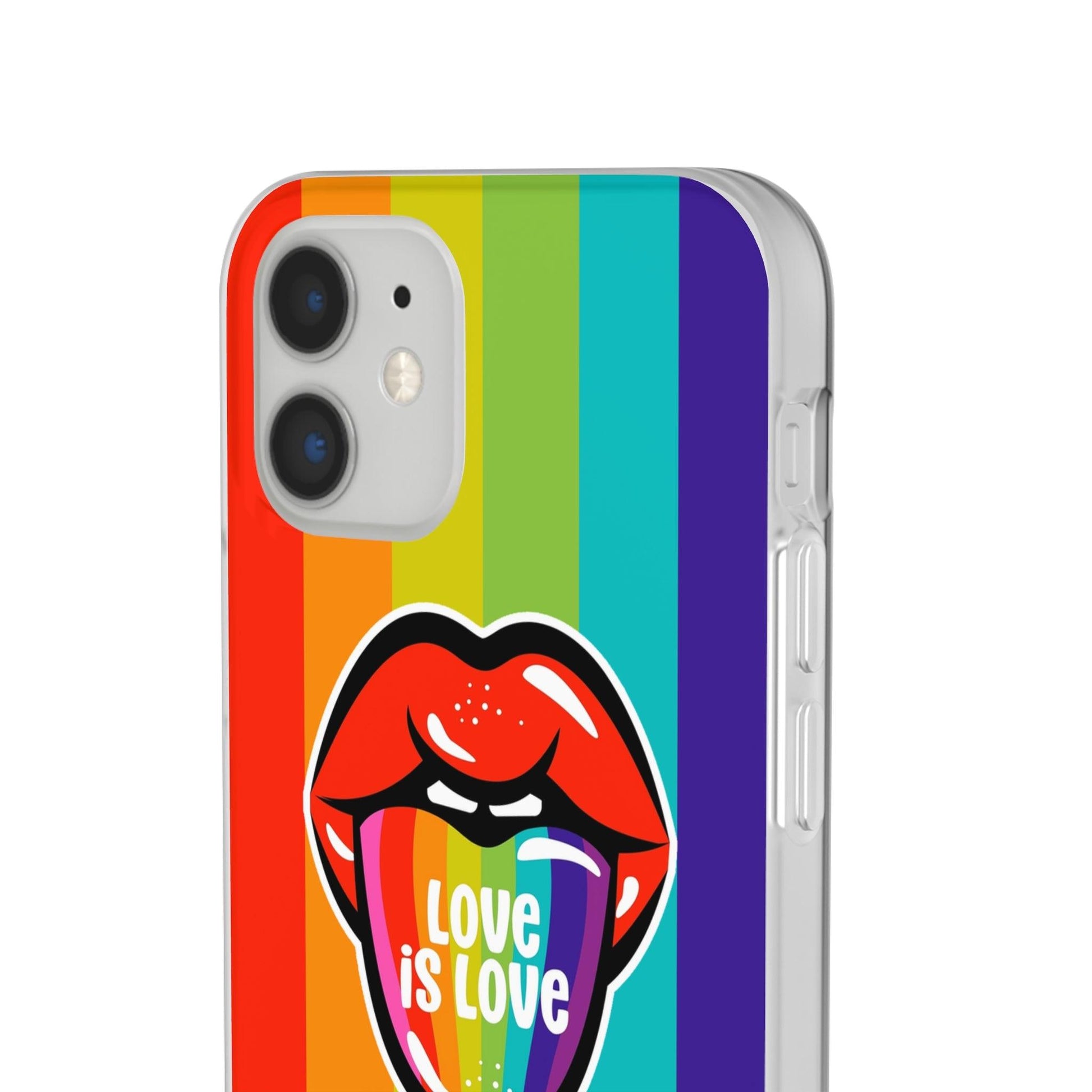 LGBTQWorldwide - ,,LIEBES ZUNGE" Flexible Handyhülle Accessories, Case, iPhone, iPhone Cases, Phone accessory, Phone Cases, Samsung Cases, silikon, Valentine's Day promotion lgbtq Bekleidung Accessoires unisex Zubehör