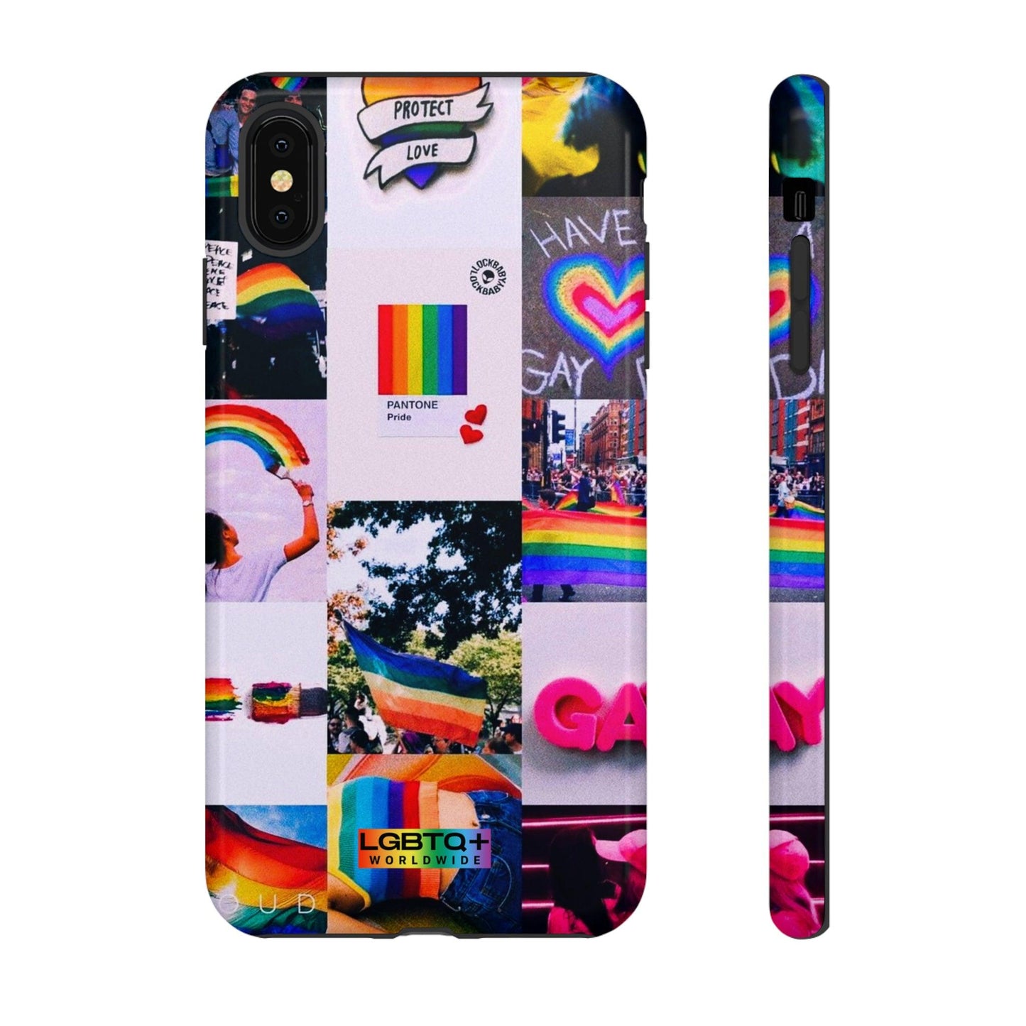 LGBTQWorldwide - ,,REGENBOGEN" Doppelgehäuse Handyhülle Accessories, Glossy, iPhone Cases, Matte, Phone accessory, Phone Cases, Samsung Cases, Thermo, Valentine's Day Picks lgbtq Bekleidung Accessoires unisex Zubehör