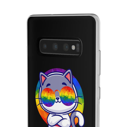 LGBTQWorldwide - ,,PURRIDE" Flexible Handyhülle Accessories, Case, iPhone, iPhone Cases, Phone accessory, Phone Cases, Samsung Cases, silikon, Valentine's Day promotion lgbtq Bekleidung Accessoires unisex Zubehör