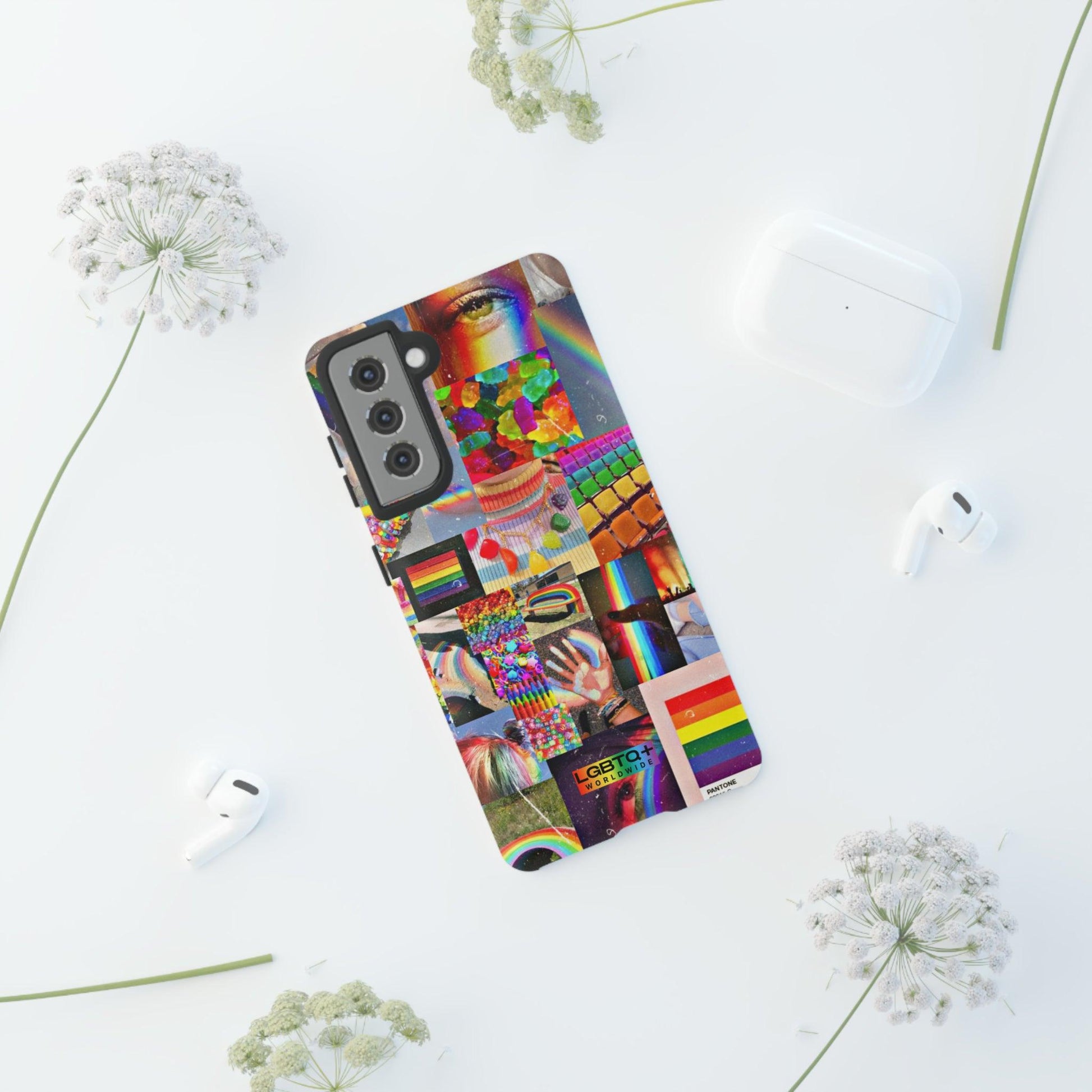 LGBTQWorldwide - ,,FARBEN" Doppelgehäuse Handyhülle Accessories, Glossy, iPhone Cases, Matte, Phone accessory, Phone Cases, Samsung Cases, Thermo, Valentine's Day Picks lgbtq Bekleidung Accessoires unisex Zubehör