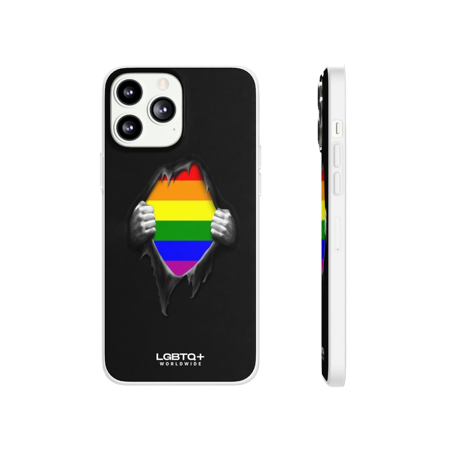 LGBTQWorldwide - ,,SCHWARZES LOCH" Flexible Handyhülle Accessories, Case, iPhone, iPhone Cases, Phone accessory, Phone Cases, Samsung Cases, silikon, Valentine's Day promotion lgbtq Bekleidung Accessoires unisex Zubehör