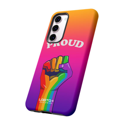 LGBTQWorldwide - ,,GLÜCKLICH" Doppelgehäuse Handyhülle Accessories, Glossy, iPhone Cases, Matte, Phone accessory, Phone Cases, Samsung Cases, Thermo, Valentine's Day Picks lgbtq Bekleidung Accessoires unisex Zubehör