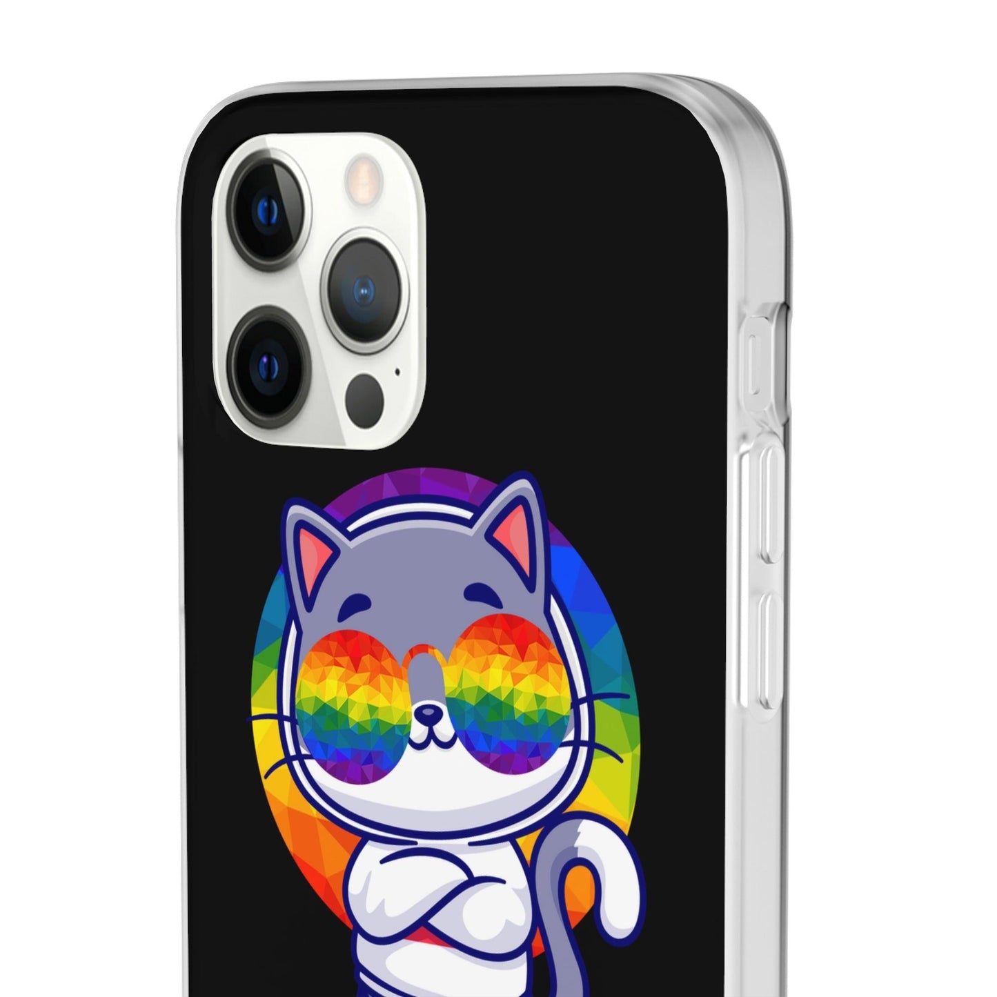 LGBTQWorldwide - ,,PURRIDE" Flexible Handyhülle Accessories, Case, iPhone, iPhone Cases, Phone accessory, Phone Cases, Samsung Cases, silikon, Valentine's Day promotion lgbtq Bekleidung Accessoires unisex Zubehör