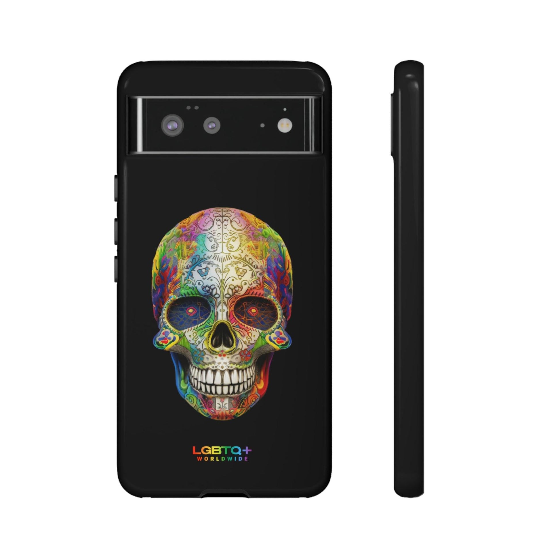 LGBTQWorldwide - ,,SKULL HEAD" Doppelgehäuse Handyhülle Accessories, Glossy, iPhone Cases, Matte, Phone accessory, Phone Cases, Samsung Cases, tough, Valentine's Day Picks lgbtq Bekleidung Accessoires unisex Zubehör