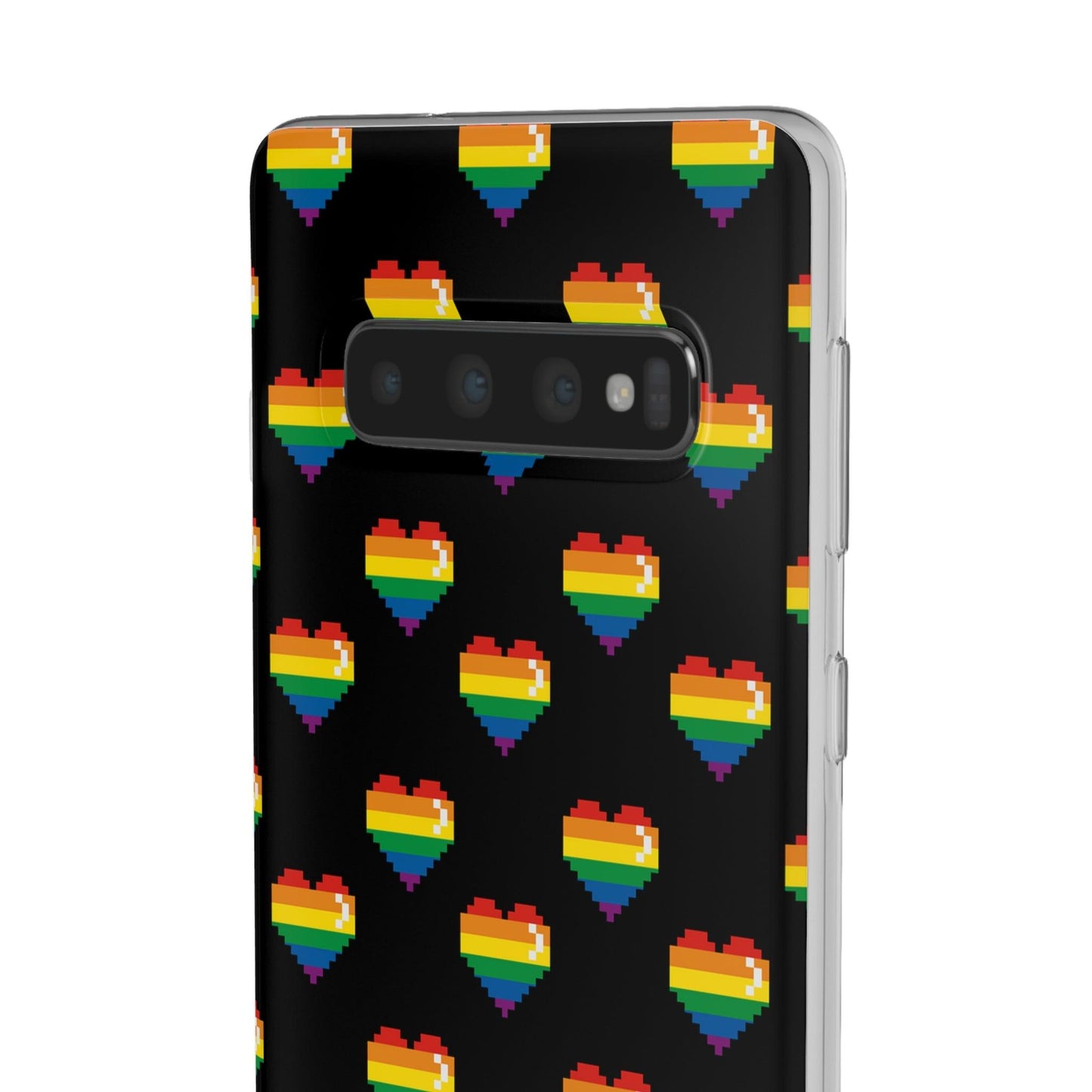 LGBTQWorldwide - ,,RETRO HERZ" Flexible Handyhülle Accessories, Case, iPhone, iPhone Cases, Phone accessory, Phone Cases, Samsung Cases, silikon, Valentine's Day promotion lgbtq Bekleidung Accessoires unisex Zubehör