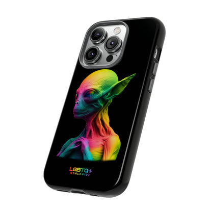 LGBTQWorldwide - ,,ALIEN" Doppelgehäuse Handyhülle Accessories, Glossy, iPhone Cases, Matte, Phone accessory, Phone Cases, Samsung Cases, tough, Valentine's Day Picks lgbtq Bekleidung Accessoires unisex Zubehör