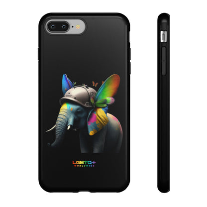 LGBTQWorldwide - ,,ELEFANT" Doppelgehäuse Handyhülle Accessories, Glossy, iPhone Cases, Matte, Phone accessory, Phone Cases, Samsung Cases, tough, Valentine's Day Picks lgbtq Bekleidung Accessoires unisex Zubehör