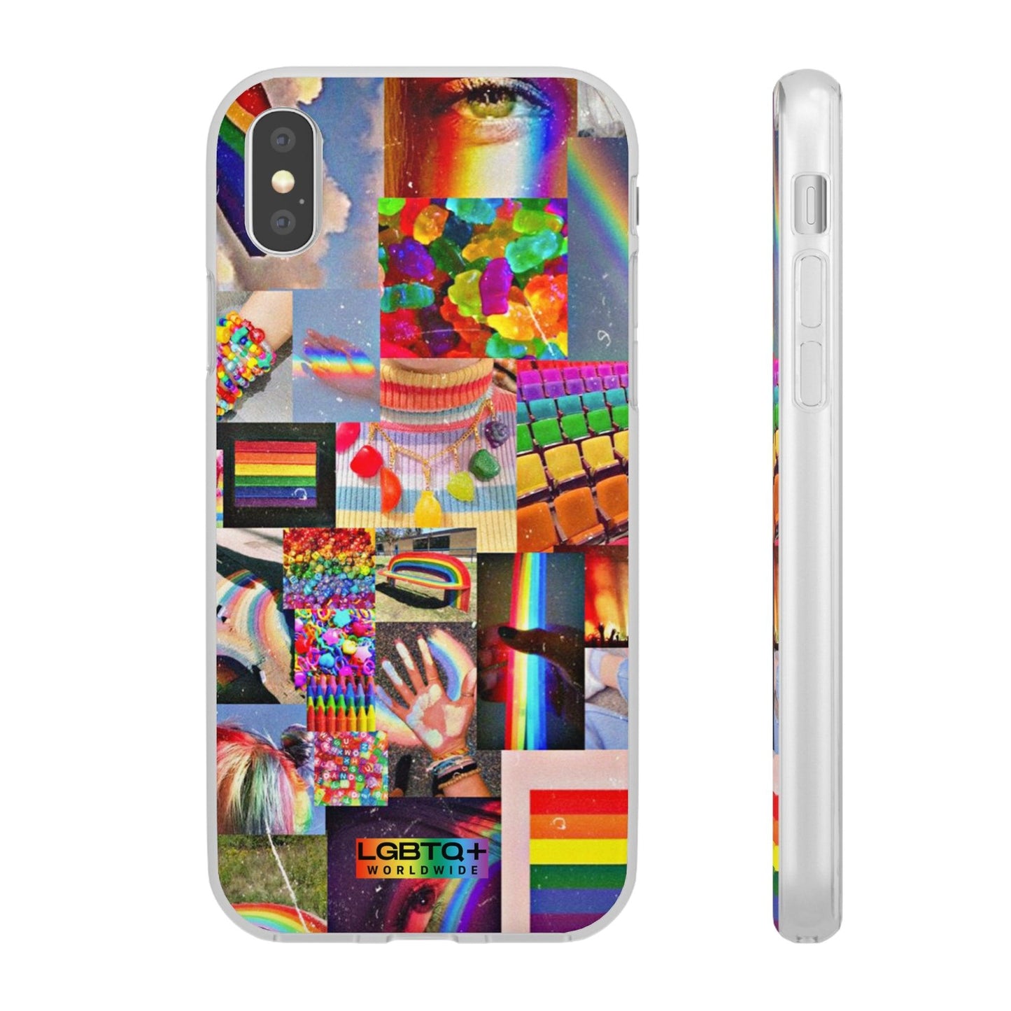 LGBTQWorldwide - ,,COMMUNITY" Flexible Handyhülle Accessories, Case, iPhone, iPhone Cases, Phone accessory, Phone Cases, Samsung Cases, silikon, Valentine's Day promotion lgbtq Bekleidung Accessoires unisex Zubehör