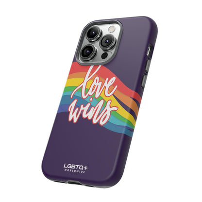 LGBTQWorldwide - ,,LIEBE GEWINNT" Doppelgehäuse Handyhülle Accessories, Glossy, iPhone Cases, Matte, Phone accessory, Phone Cases, Samsung Cases, Thermo, Valentine's Day Picks lgbtq Bekleidung Accessoires unisex Zubehör