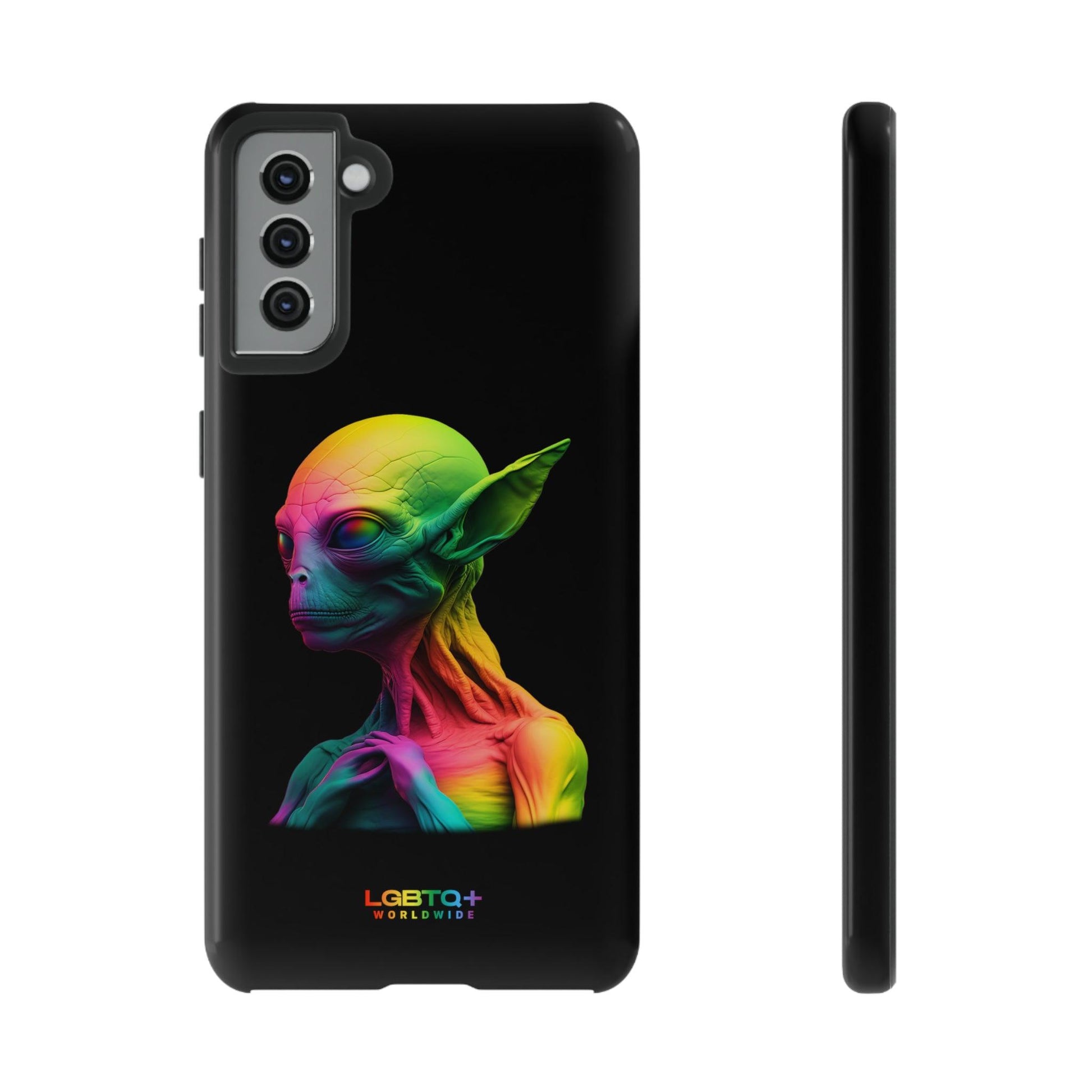 LGBTQWorldwide - ,,ALIEN" Doppelgehäuse Handyhülle Accessories, Glossy, iPhone Cases, Matte, Phone accessory, Phone Cases, Samsung Cases, tough, Valentine's Day Picks lgbtq Bekleidung Accessoires unisex Zubehör