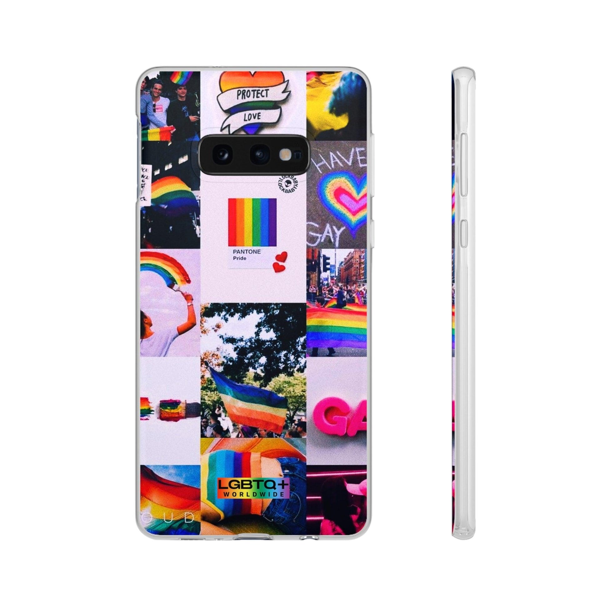 LGBTQWorldwide - ,,REGENBOGEN" Flexible Handyhülle Accessories, Case, iPhone, iPhone Cases, Phone accessory, Phone Cases, Samsung Cases, silikon, Valentine's Day promotion lgbtq Bekleidung Accessoires unisex Zubehör