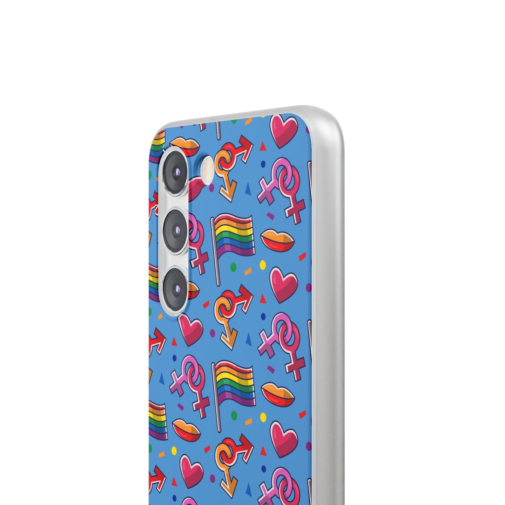 LGBTQWorldwide - ,,FLAGGEN" Flexible Handyhülle Accessories, Case, iPhone, iPhone Cases, Phone accessory, Phone Cases, Samsung Cases, silikon, Valentine's Day promotion lgbtq Bekleidung Accessoires unisex Zubehör