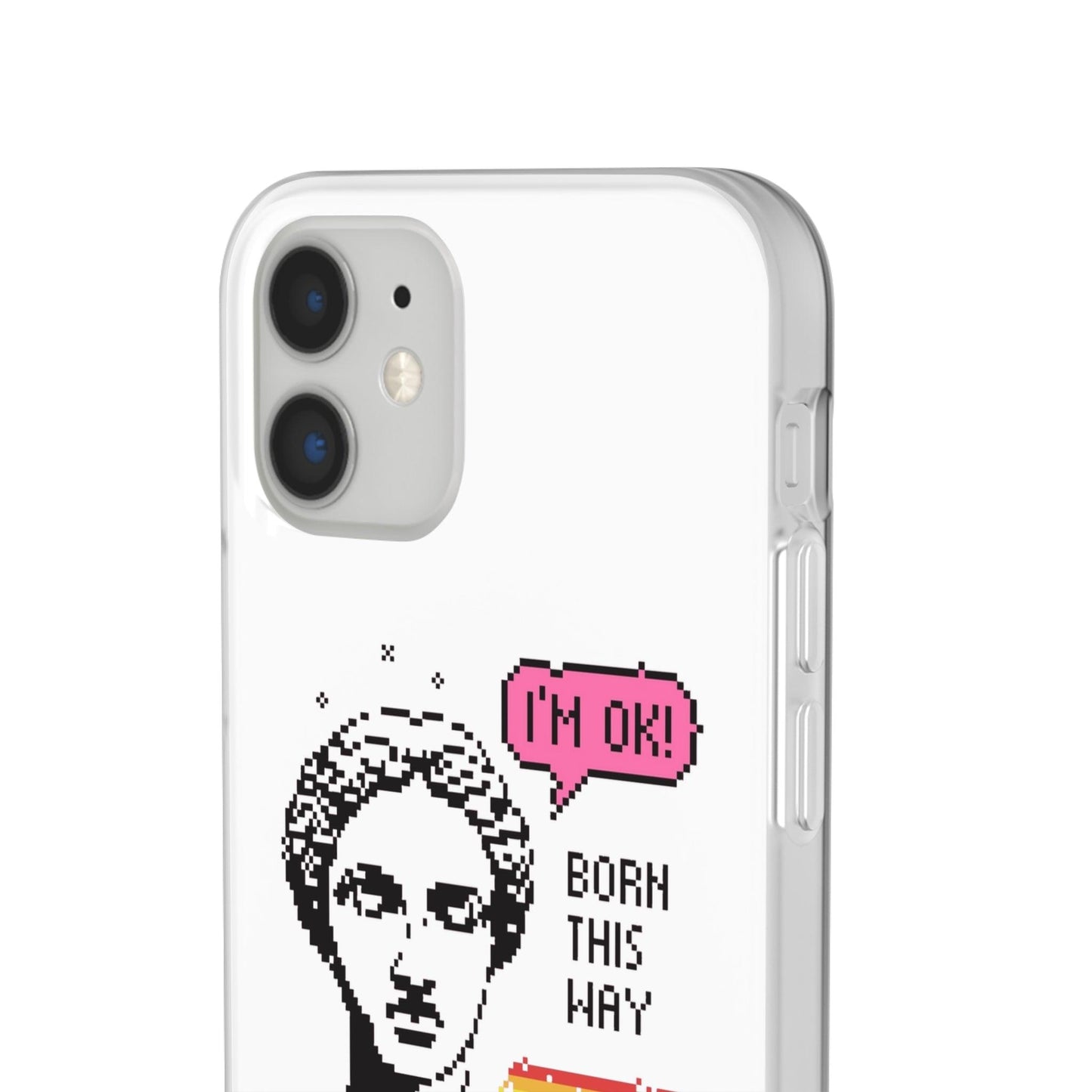 LGBTQWorldwide - ,,BORN THIS WAY" Flexible Handyhülle Accessories, Case, iPhone, iPhone Cases, Phone accessory, Phone Cases, Samsung Cases, silikon, Valentine's Day promotion lgbtq Bekleidung Accessoires unisex Zubehör