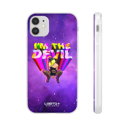 LGBTQWorldwide - ,,I AM THE DEVIL" Flexible Handyhülle Accessories, Case, iPhone, iPhone Cases, Phone accessory, Phone Cases, Samsung Cases, silikon, Valentine's Day promotion lgbtq Bekleidung Accessoires unisex Zubehör