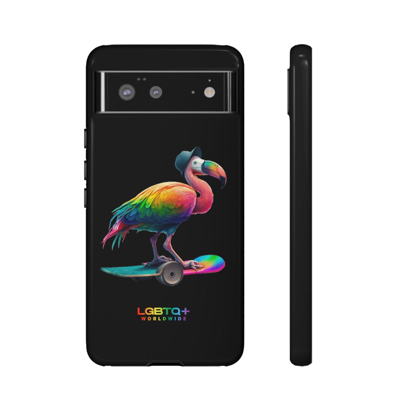 LGBTQWorldwide - ,,FLAMINGO" Doppelgehäuse Handyhülle Accessories, Glossy, iPhone Cases, Matte, Phone accessory, Phone Cases, Samsung Cases, tough, Valentine's Day Picks lgbtq Bekleidung Accessoires unisex Zubehör