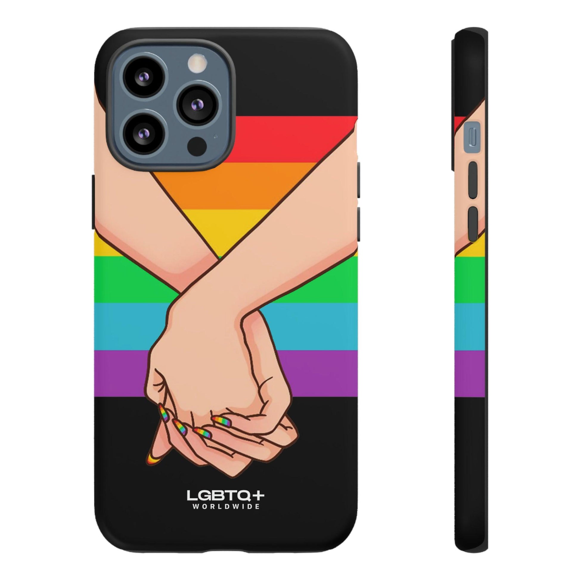 LGBTQWorldwide - ,,TOGETHER PRIDE" Doppelgehäuse Handyhülle Accessories, Glossy, iPhone Cases, Matte, Phone accessory, Phone Cases, Samsung Cases, Thermo, Valentine's Day Picks lgbtq Bekleidung Accessoires unisex Zubehör