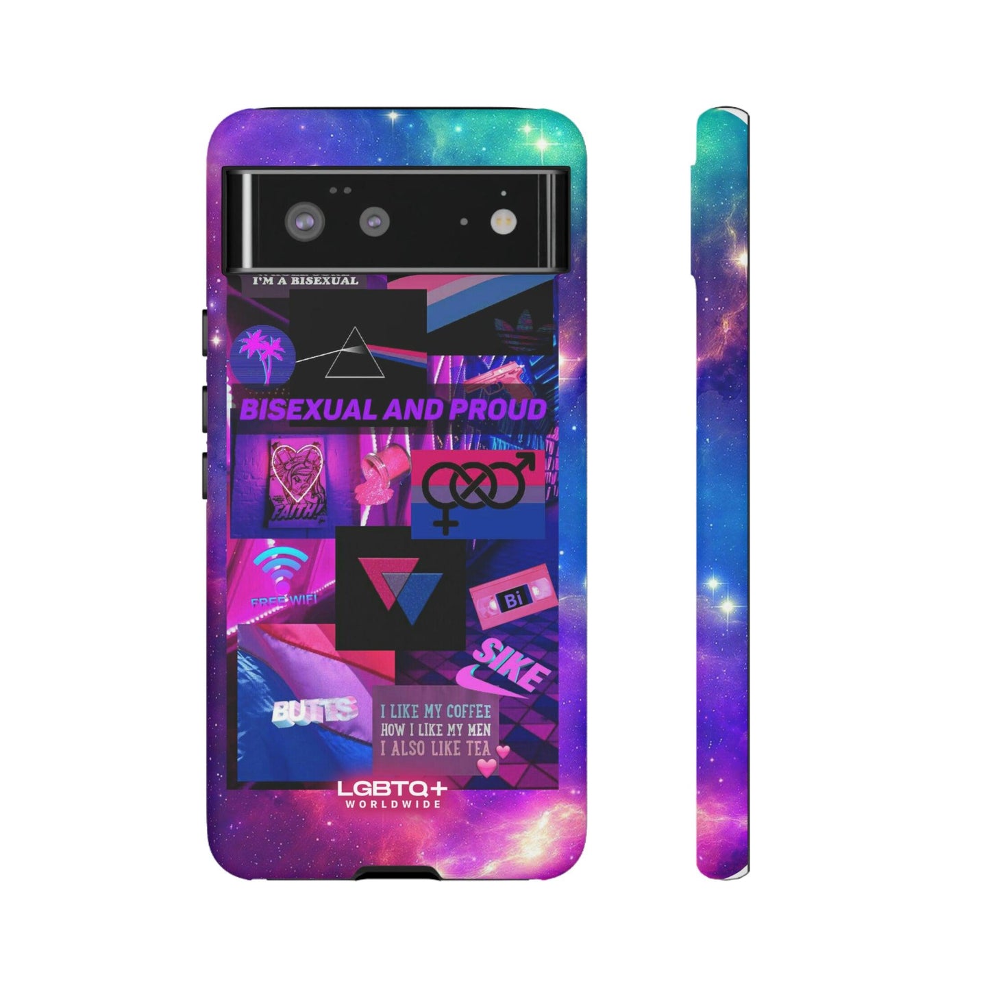 LGBTQWorldwide - ,,BISEXUAL" Doppelgehäuse Handyhülle Accessories, Glossy, iPhone Cases, Matte, Phone accessory, Phone Cases, Samsung Cases, Thermo, Valentine's Day Picks lgbtq Bekleidung Accessoires unisex Zubehör