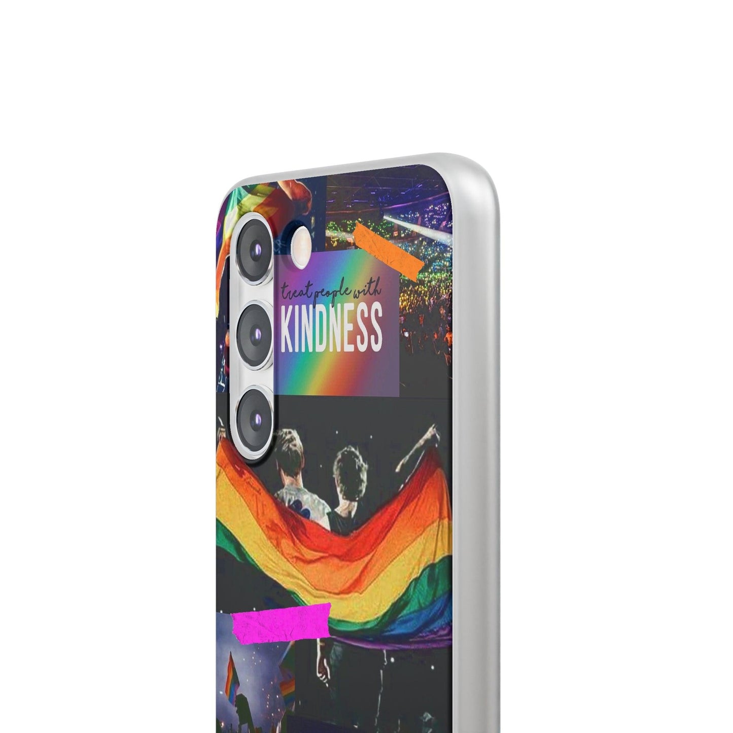 LGBTQWorldwide - ,,KINDNESS" Flexible Handyhülle Accessories, Case, iPhone, iPhone Cases, Phone accessory, Phone Cases, Samsung Cases, silikon, Valentine's Day promotion lgbtq Bekleidung Accessoires unisex Zubehör