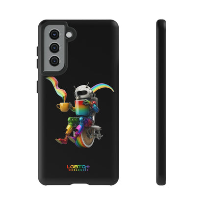 LGBTQWorldwide - ,,LUSTIGER ROBOTER" Doppelgehäuse Handyhülle Accessories, Glossy, iPhone Cases, Matte, Phone accessory, Phone Cases, Samsung Cases, tough, Valentine's Day Picks lgbtq Bekleidung Accessoires unisex Zubehör