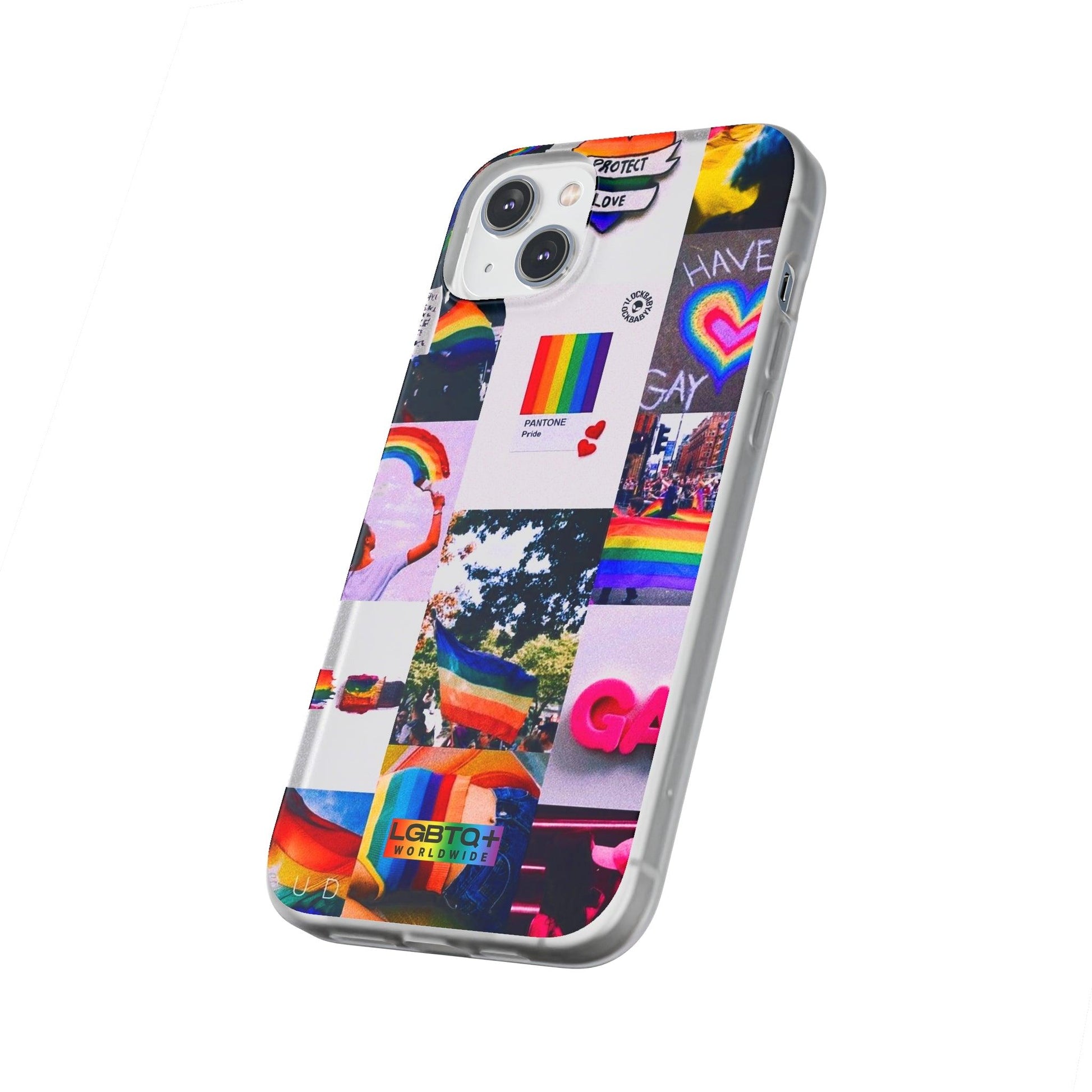 LGBTQWorldwide - ,,REGENBOGEN" Flexible Handyhülle Accessories, Case, iPhone, iPhone Cases, Phone accessory, Phone Cases, Samsung Cases, silikon, Valentine's Day promotion lgbtq Bekleidung Accessoires unisex Zubehör