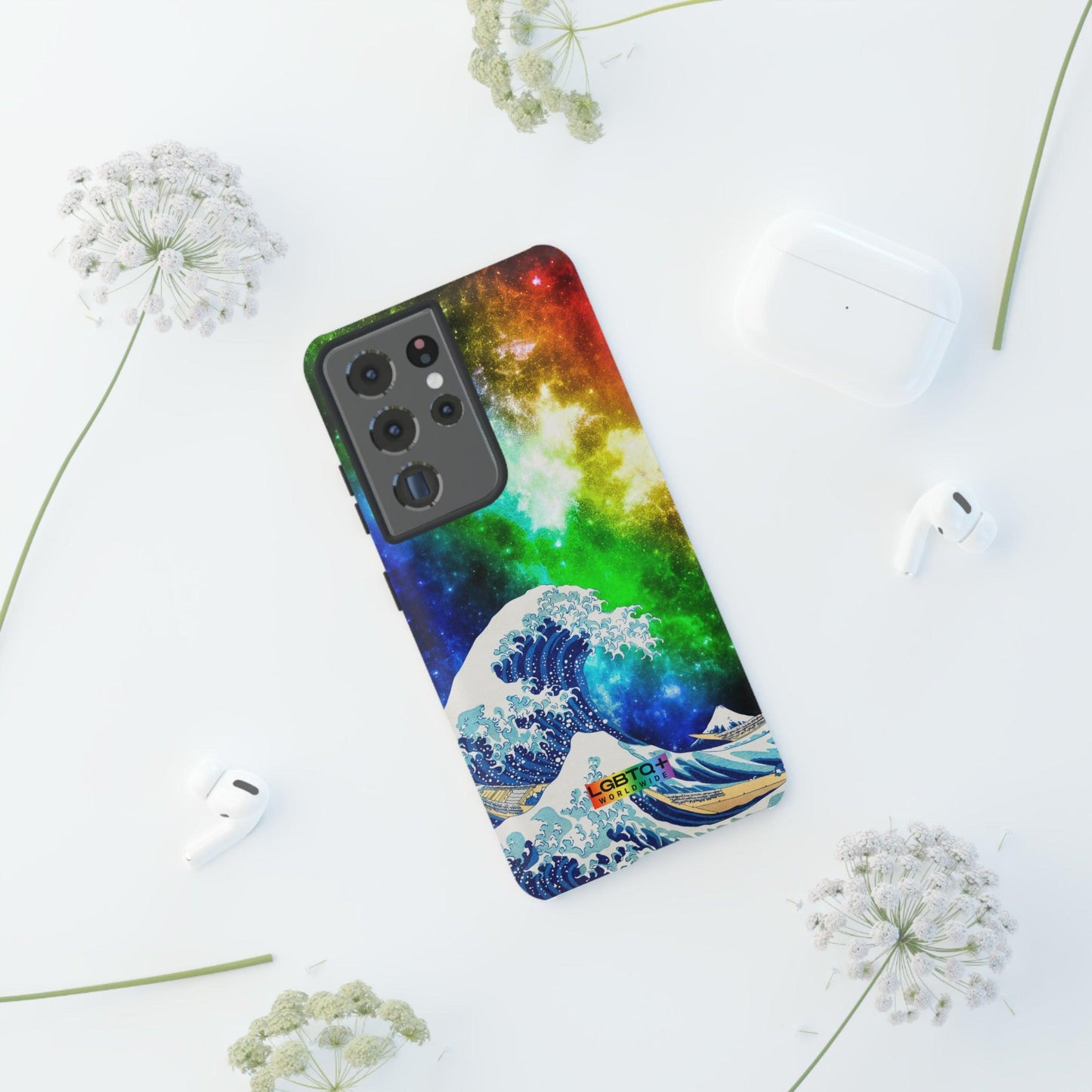 LGBTQWorldwide - ,,WELLE" Doppelgehäuse Handyhülle Accessories, Glossy, iPhone Cases, Matte, Phone accessory, Phone Cases, Samsung Cases, Thermo, Valentine's Day Picks lgbtq Bekleidung Accessoires unisex Zubehör