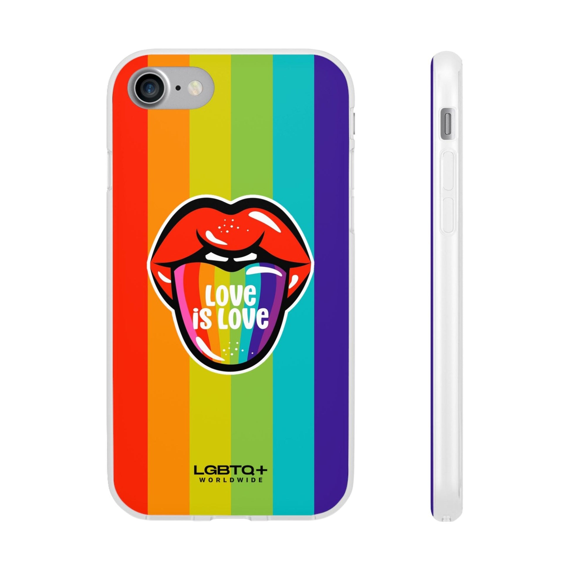 LGBTQWorldwide - ,,LIEBES ZUNGE" Flexible Handyhülle Accessories, Case, iPhone, iPhone Cases, Phone accessory, Phone Cases, Samsung Cases, silikon, Valentine's Day promotion lgbtq Bekleidung Accessoires unisex Zubehör