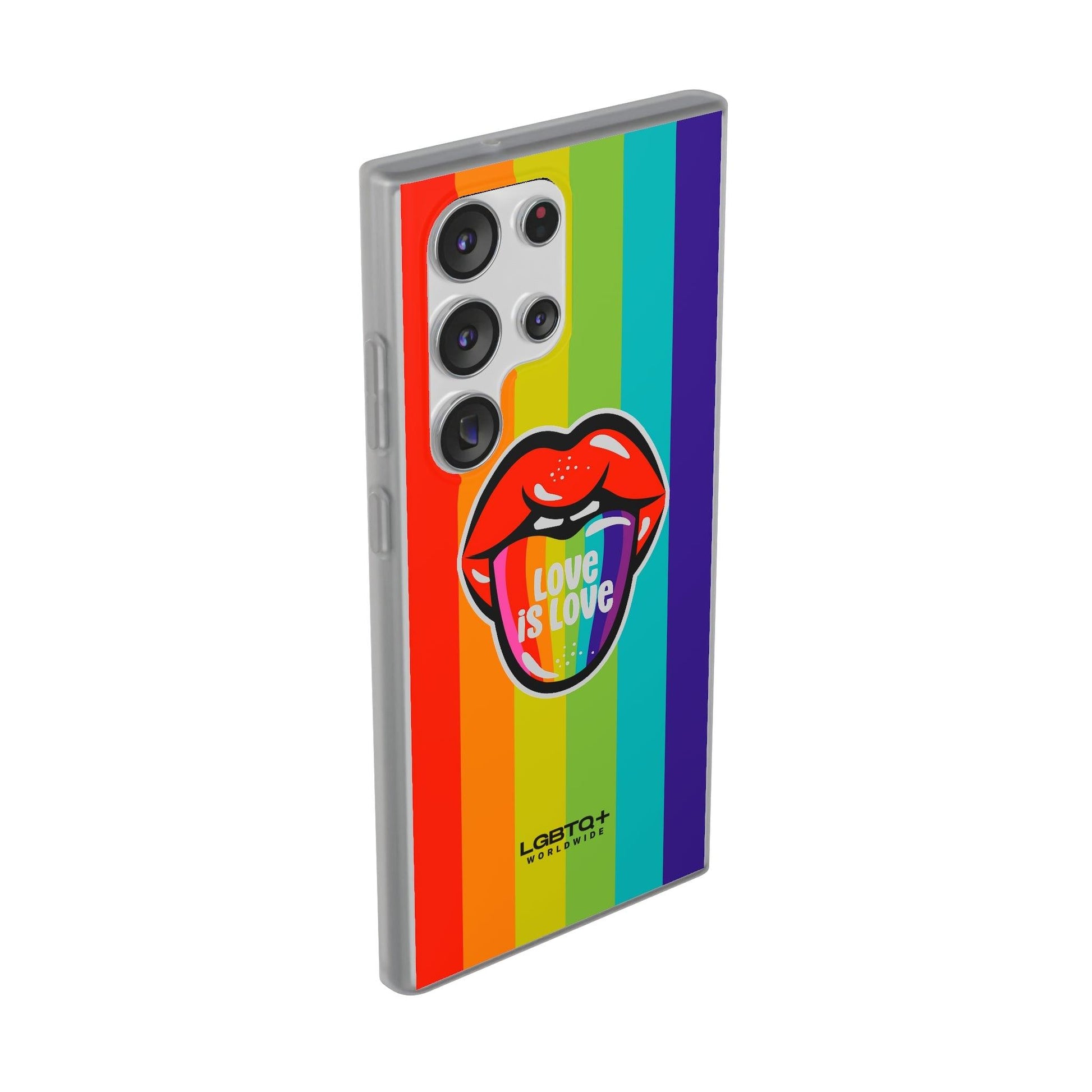 LGBTQWorldwide - ,,LIEBES ZUNGE" Flexible Handyhülle Accessories, Case, iPhone, iPhone Cases, Phone accessory, Phone Cases, Samsung Cases, silikon, Valentine's Day promotion lgbtq Bekleidung Accessoires unisex Zubehör