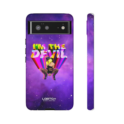 LGBTQWorldwide - ,,I AM THE DEVIL" Doppelgehäuse Handyhülle Accessories, Glossy, iPhone Cases, Matte, Phone accessory, Phone Cases, Samsung Cases, Thermo, Valentine's Day Picks lgbtq Bekleidung Accessoires unisex Zubehör