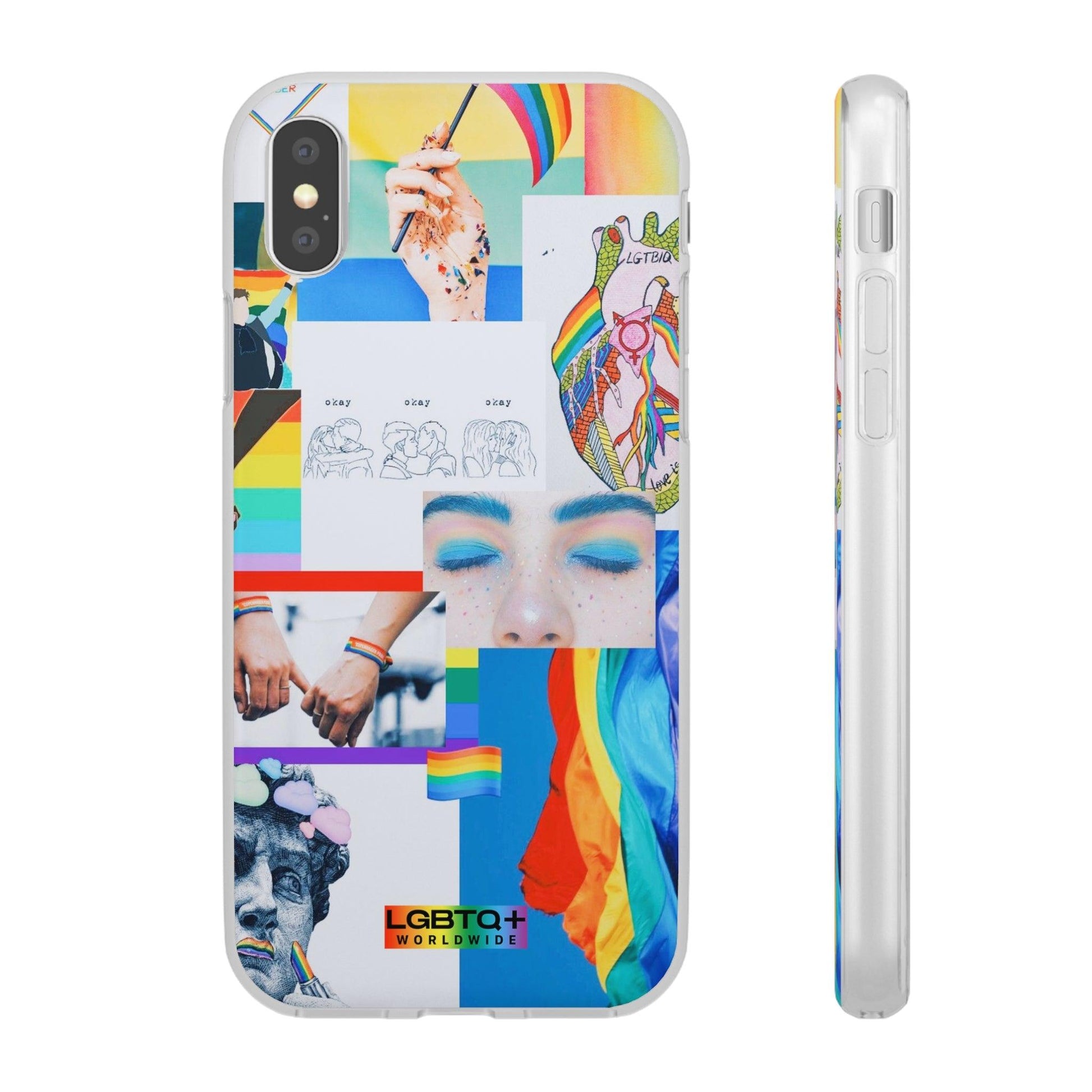 LGBTQWorldwide - ,,SEI FREI" Flexible Handyhülle Accessories, Case, iPhone, iPhone Cases, Phone accessory, Phone Cases, Samsung Cases, silikon, Valentine's Day promotion lgbtq Bekleidung Accessoires unisex Zubehör