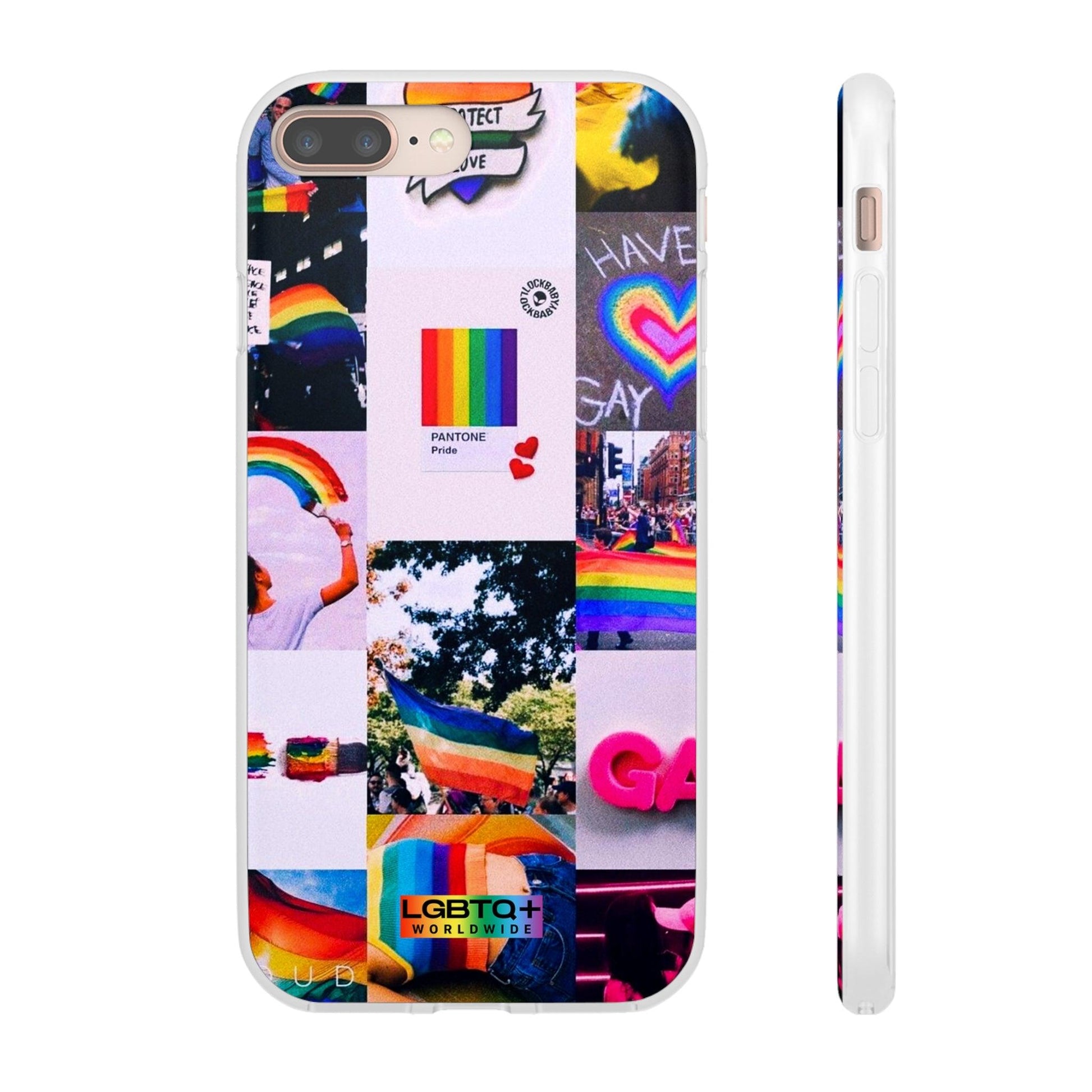 LGBTQWorldwide - ,,REGENBOGEN" Flexible Handyhülle Accessories, Case, iPhone, iPhone Cases, Phone accessory, Phone Cases, Samsung Cases, silikon, Valentine's Day promotion lgbtq Bekleidung Accessoires unisex Zubehör