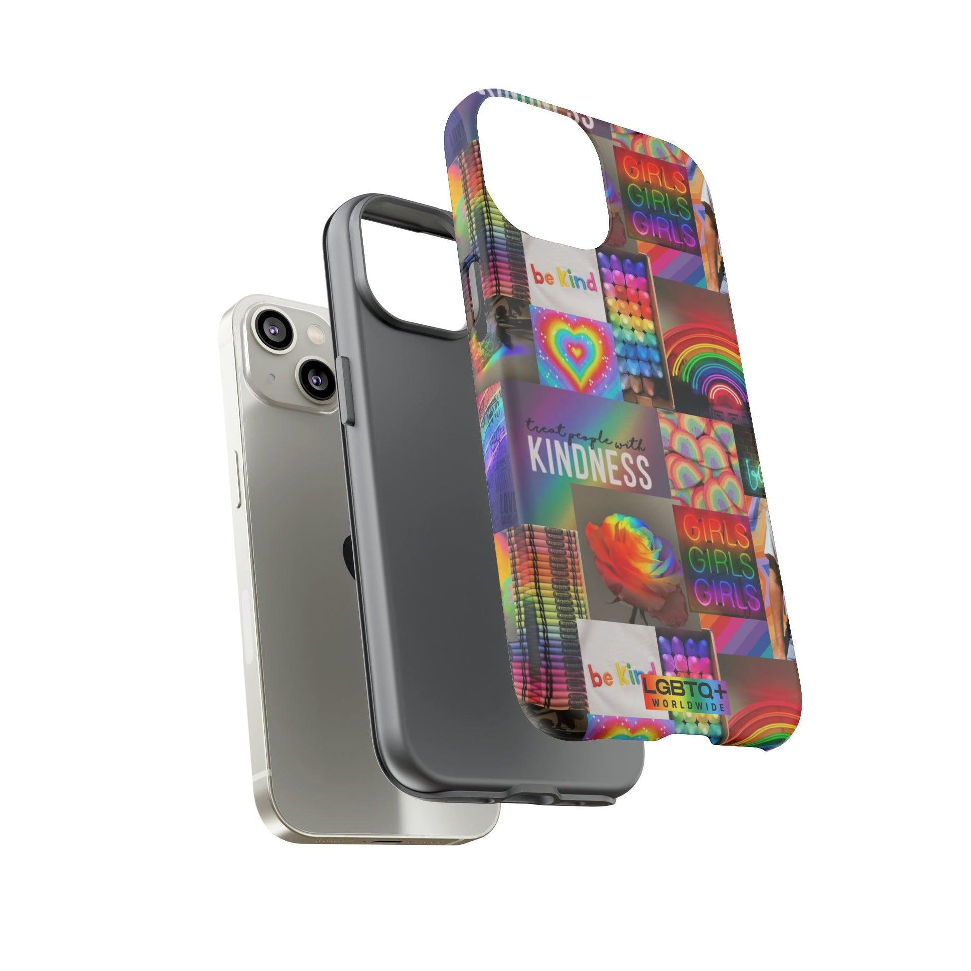 LGBTQWorldwide - ,,FREUNDLICH" Doppelgehäuse Handyhülle Accessories, Glossy, iPhone Cases, Matte, Phone accessory, Phone Cases, Samsung Cases, Thermo, Valentine's Day Picks lgbtq Bekleidung Accessoires unisex Zubehör