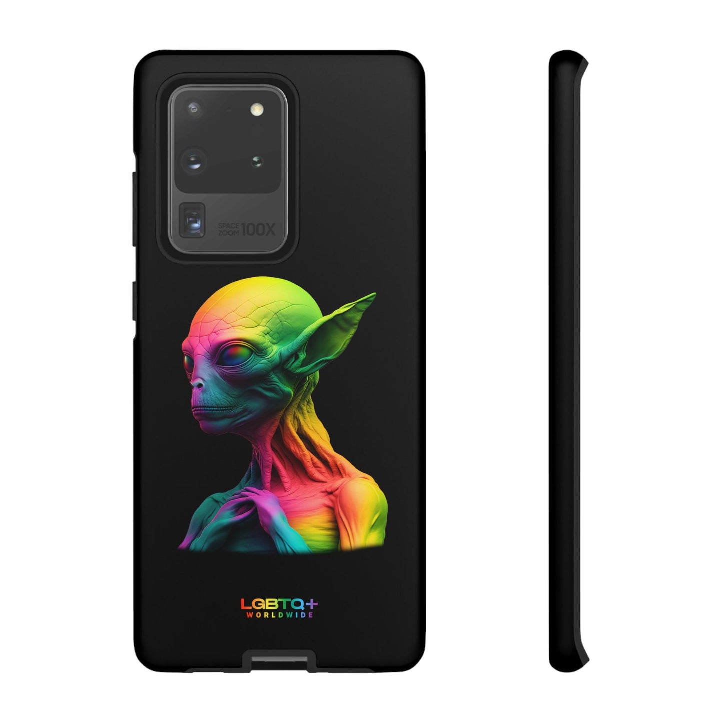 LGBTQWorldwide - ,,ALIEN" Doppelgehäuse Handyhülle Accessories, Glossy, iPhone Cases, Matte, Phone accessory, Phone Cases, Samsung Cases, tough, Valentine's Day Picks lgbtq Bekleidung Accessoires unisex Zubehör