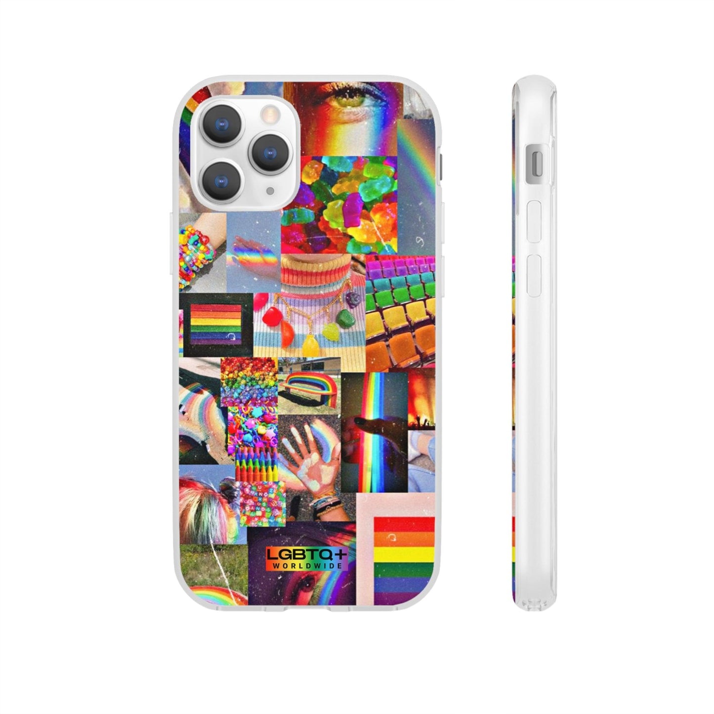 LGBTQWorldwide - ,,COMMUNITY" Flexible Handyhülle Accessories, Case, iPhone, iPhone Cases, Phone accessory, Phone Cases, Samsung Cases, silikon, Valentine's Day promotion lgbtq Bekleidung Accessoires unisex Zubehör