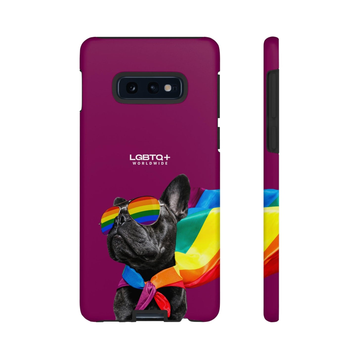 LGBTQWorldwide - ,,GLÜCKLICHER HUND" Doppelgehäuse Handyhülle Accessories, Glossy, iPhone Cases, Matte, Phone accessory, Phone Cases, Samsung Cases, Thermo, Valentine's Day Picks lgbtq Bekleidung Accessoires unisex Zubehör